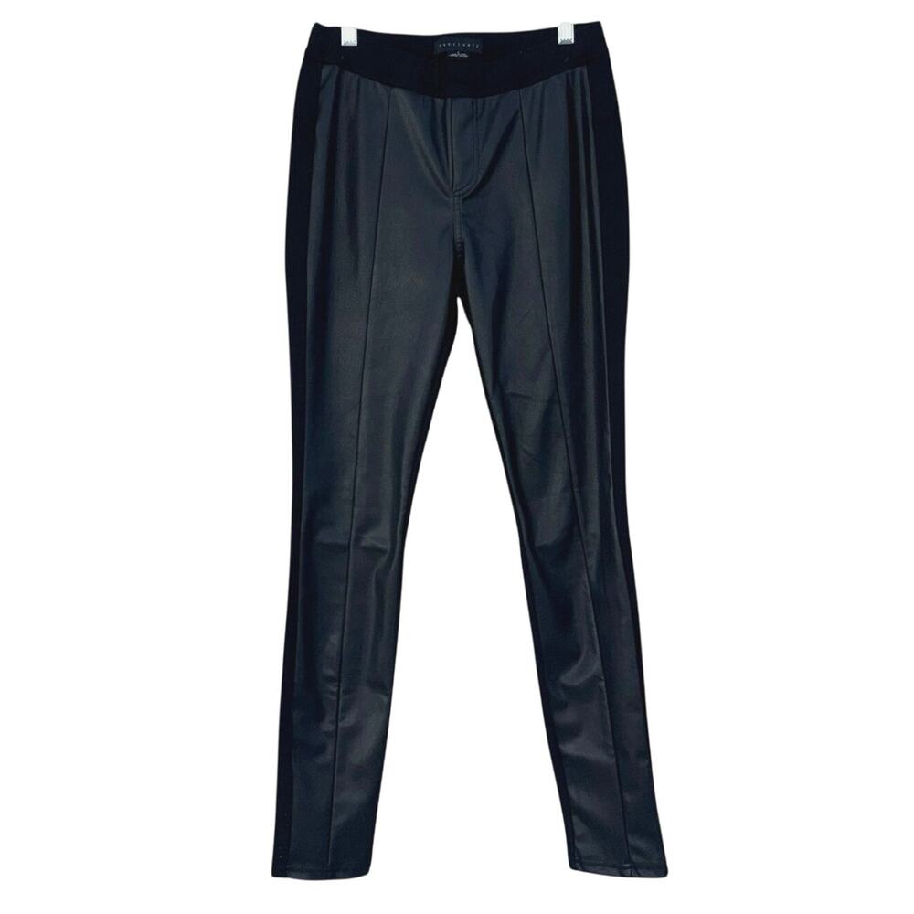 Anthropologie Sanctuary Faux Leather Pants Stretch Trousers Size Small Black